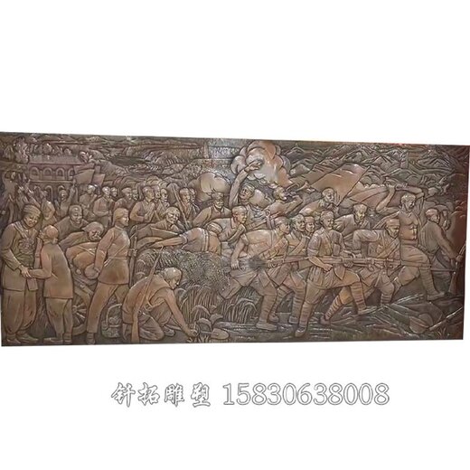 河南鄢陵縣旅游區鑄銅浮雕文化墻浮雕設計